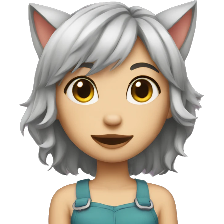 Cat girl emoji