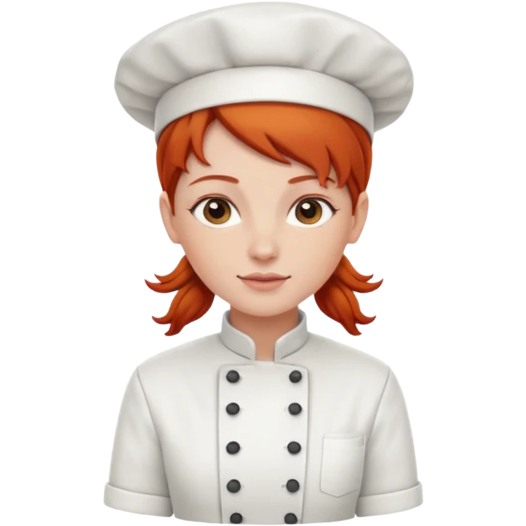Redhead chef emoji