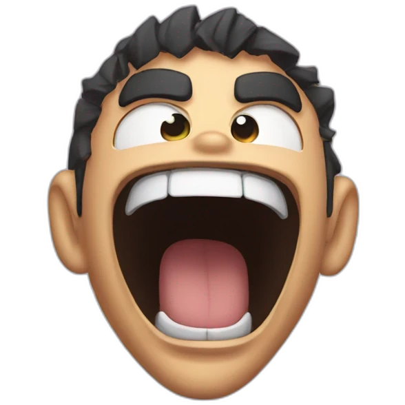 Twitch streamer Ninja yelling emoji