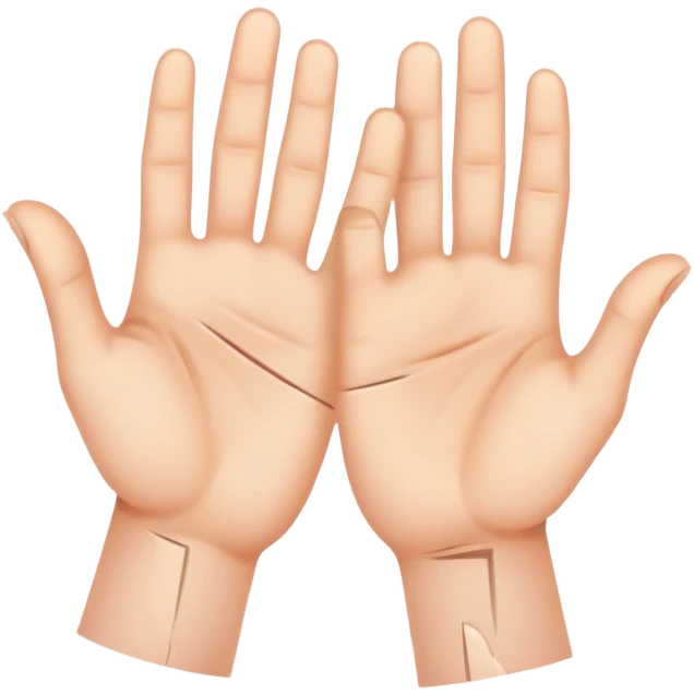 hands with cuts emoji