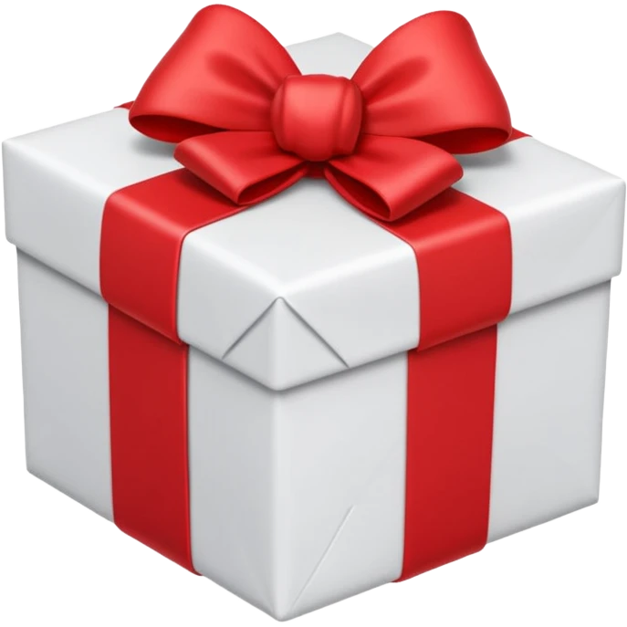 Emoji of a Gift in diagonal view emoji