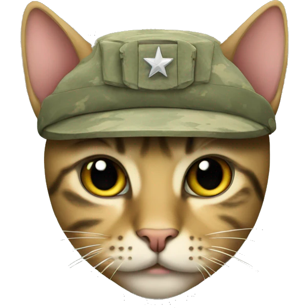 army cat emoji