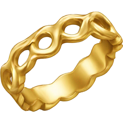 gold wavy ring emoji
