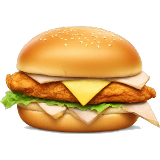 Chicken sandwich emoji