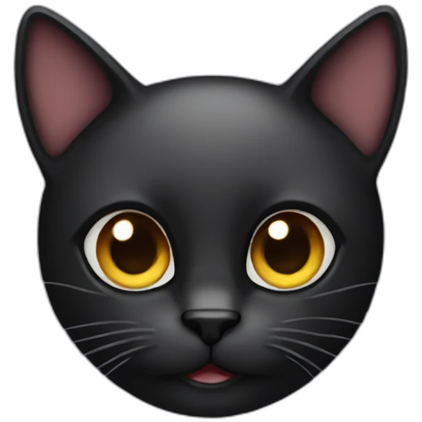 black cat face emoji