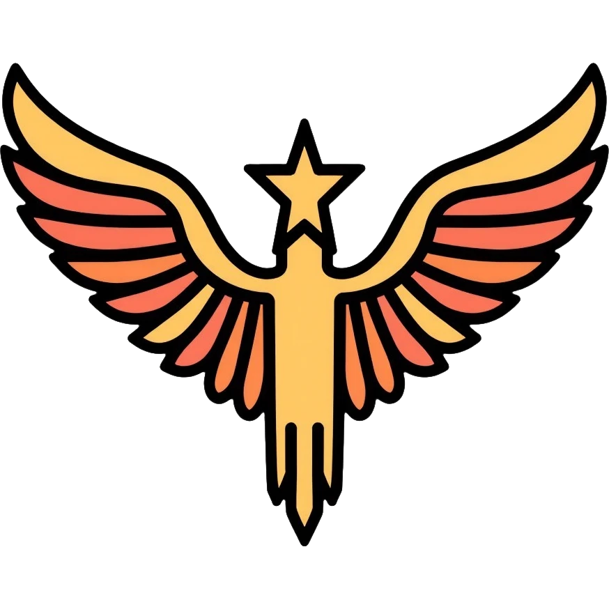 Faravahar Persian symbol, ancient Zoroastrian winged symbol emoji