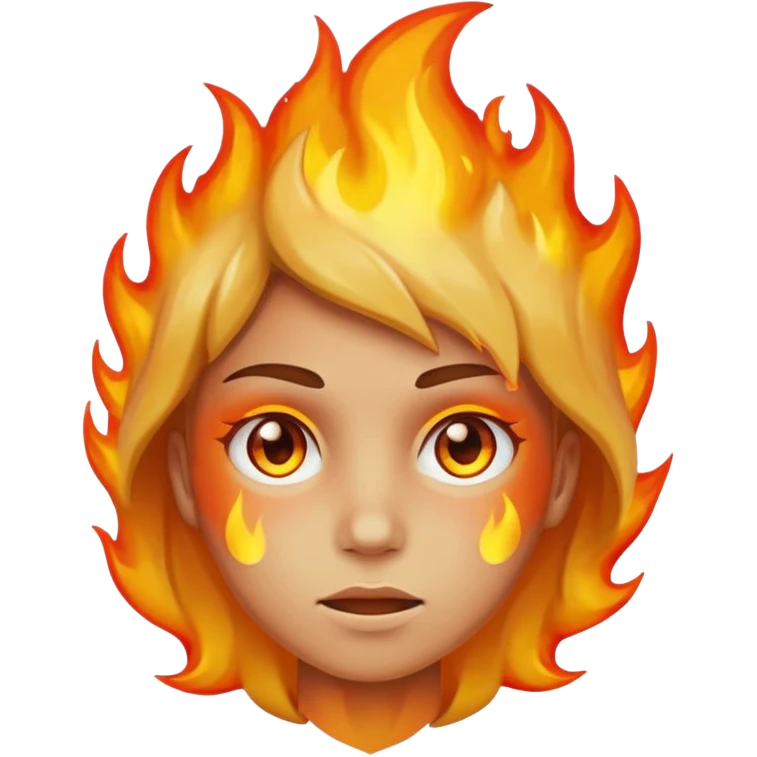 This emoji 😶 On fire emoji