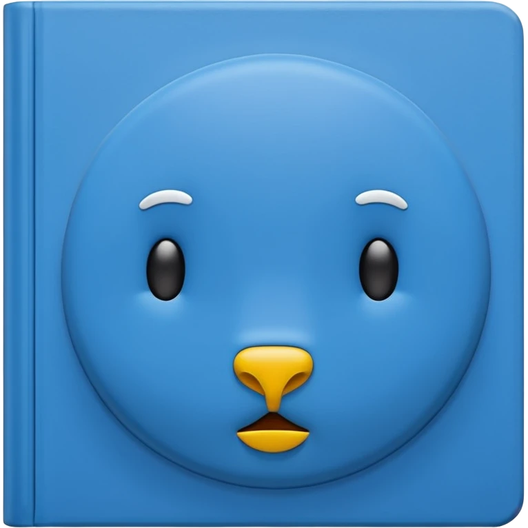 Book Blue Dick Bruna emoji