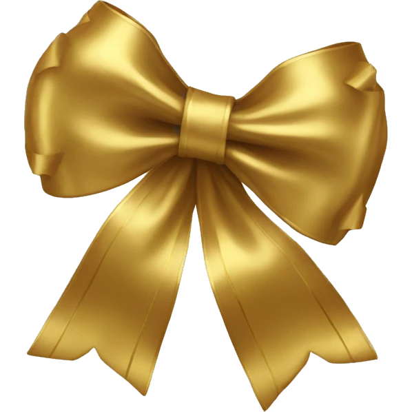 Gold bow  emoji