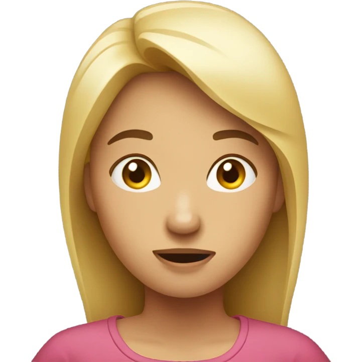 Woman shrugging her shoulders  emoji