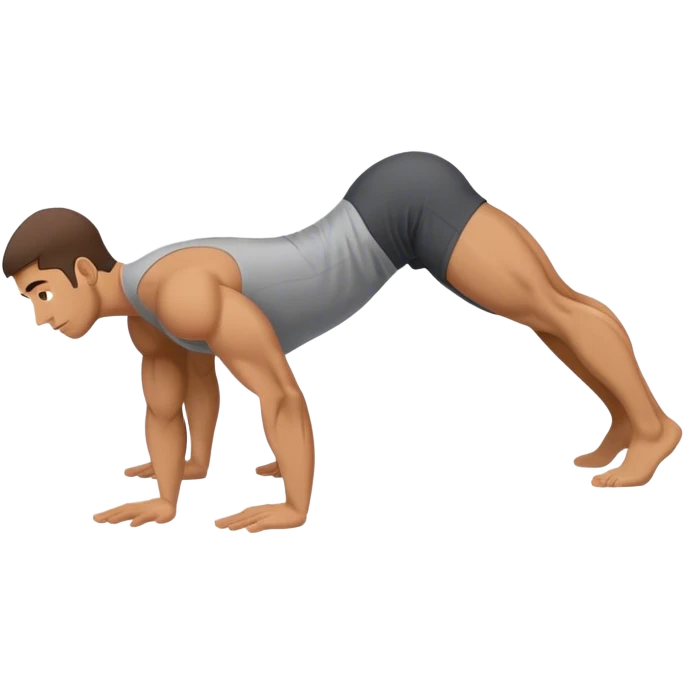 side-view man weighted glute-bridges emoji