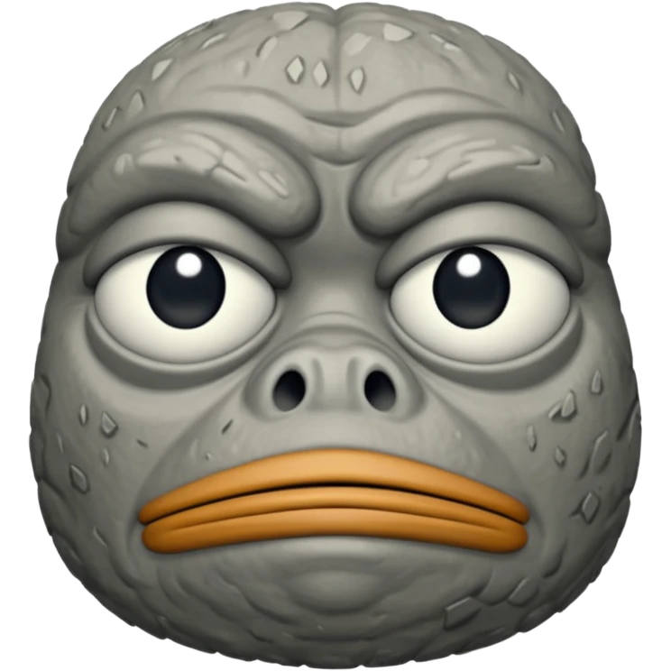 pepe feelsbadman rock face only emoji