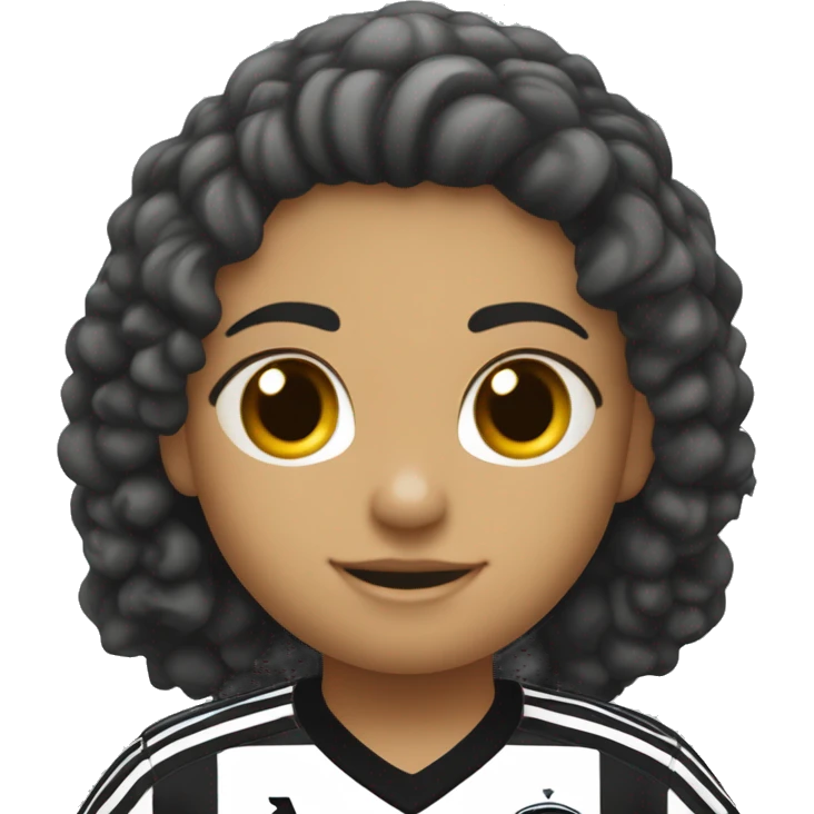 crie uma garota vestida com o uniforme do botafogo da paraíba emoji