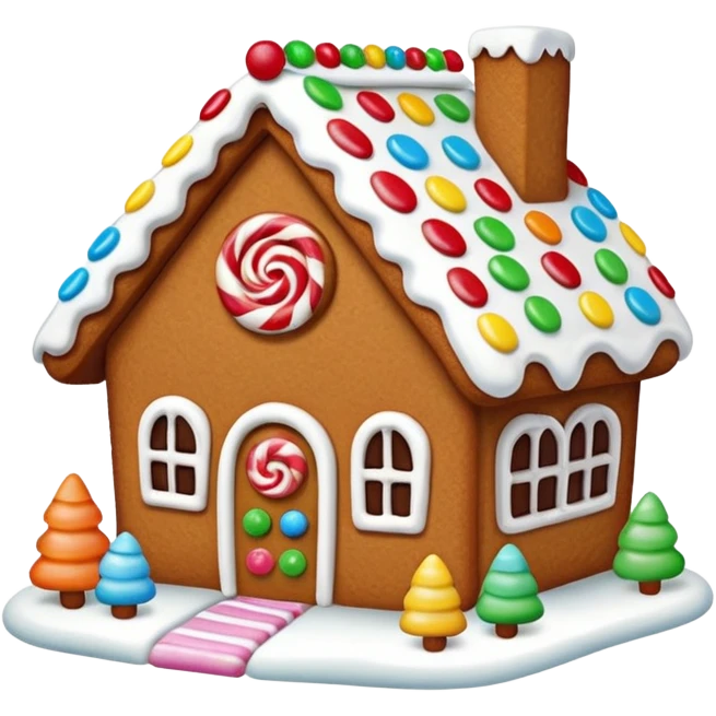 gingerbread house emoji