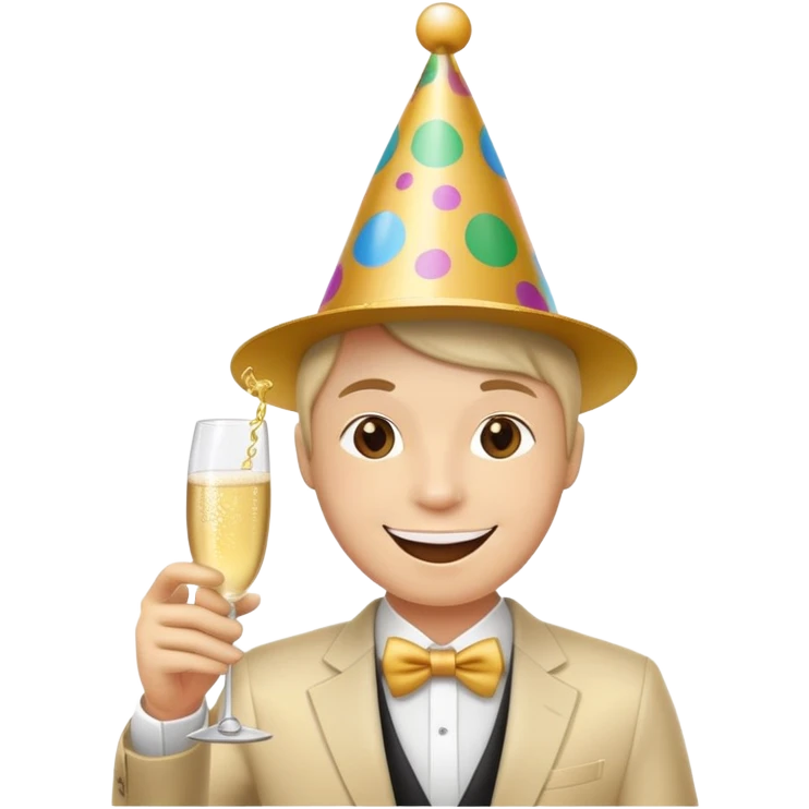 A tv drinking champagne  emoji