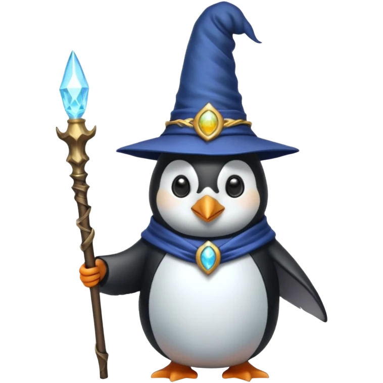 Penguin Wizard emoji