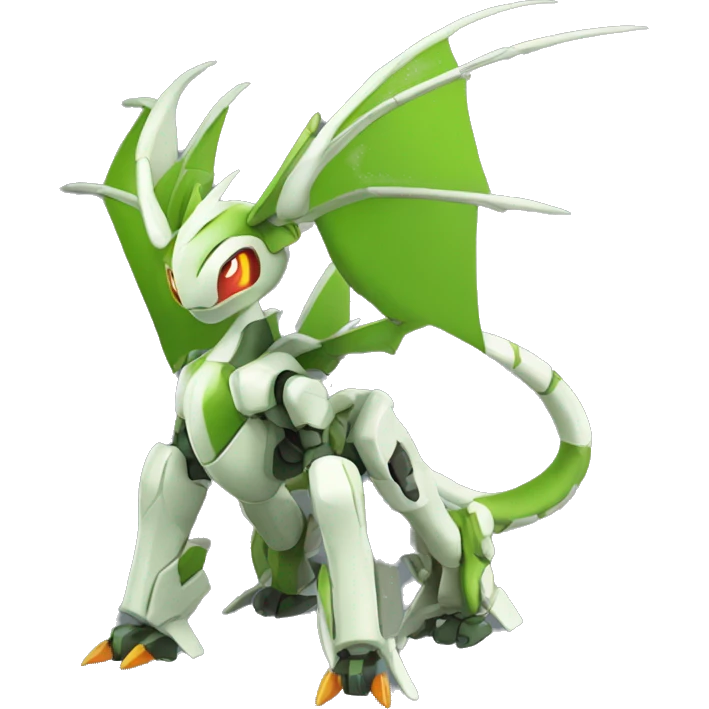 Mechanical Flygon-Scyther-Charizard-Medabot-Mecha full body emoji