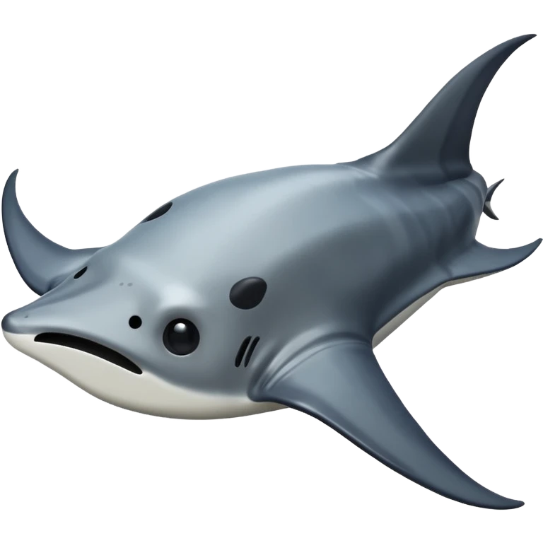 manta ray simple apple emoji style emoji