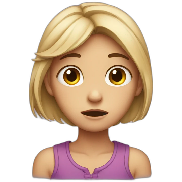  crying girl emoji