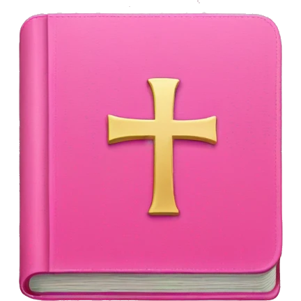 Pink Bible emoji