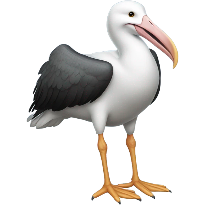 Realistic standing albatross  emoji