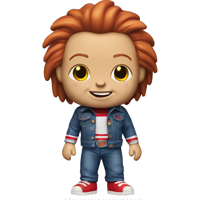 a chucky funko pop emoji