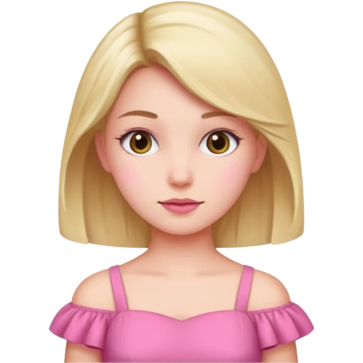 pink dress girl emoji