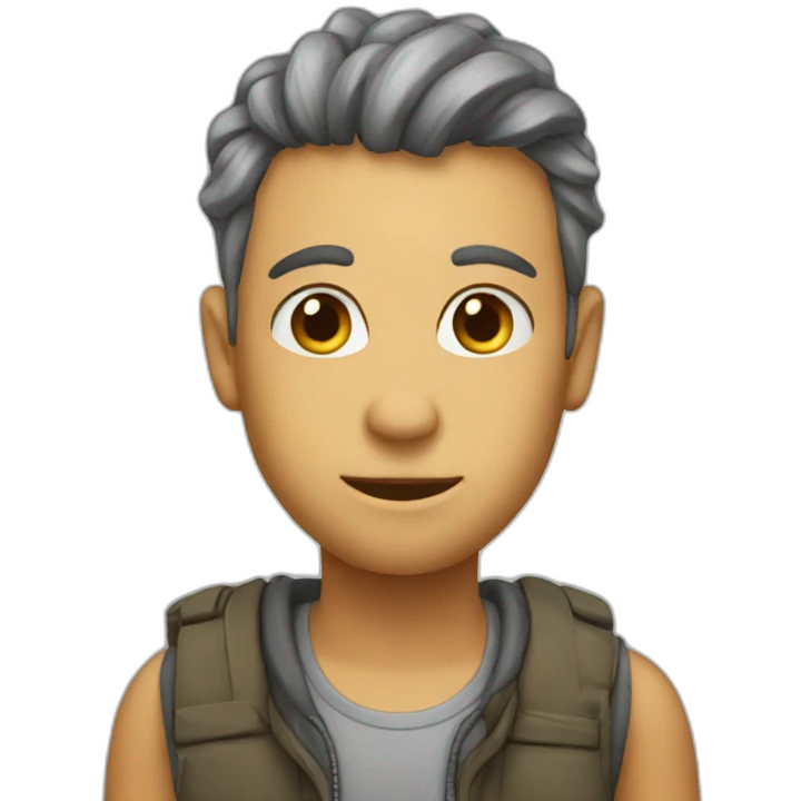 Chat poil long emoji