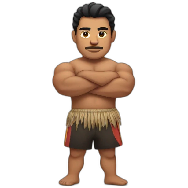 Pacific Islander Strongman emoji