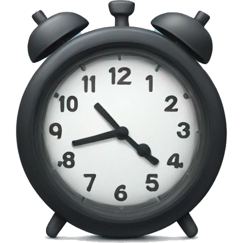 Clock at midnight  emoji