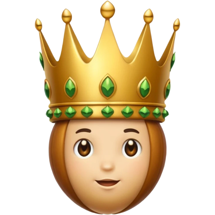 Acorn with crown  emoji