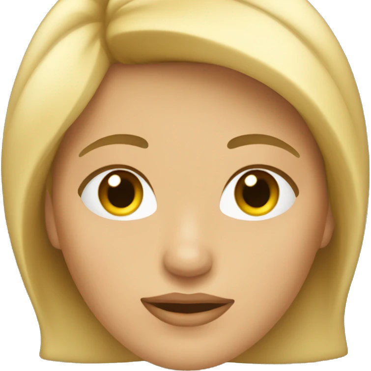 Mujer de pelo rubio  emoji