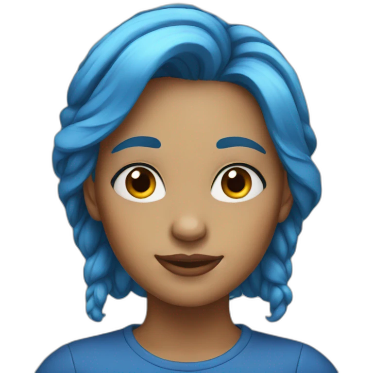 blue-hair-woman emoji