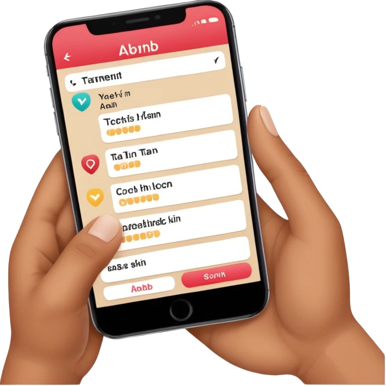 airbnb check in via phone emoji