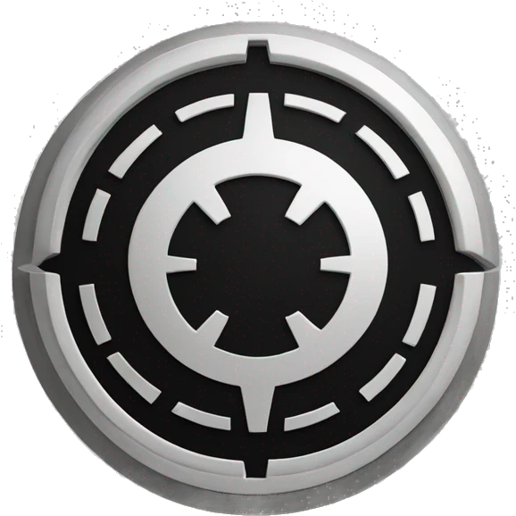 galactic empire logo star wars emoji