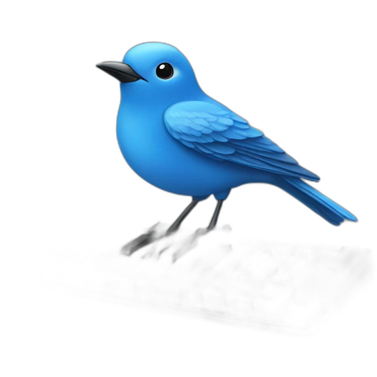 blue-bird-on-keyboard emoji