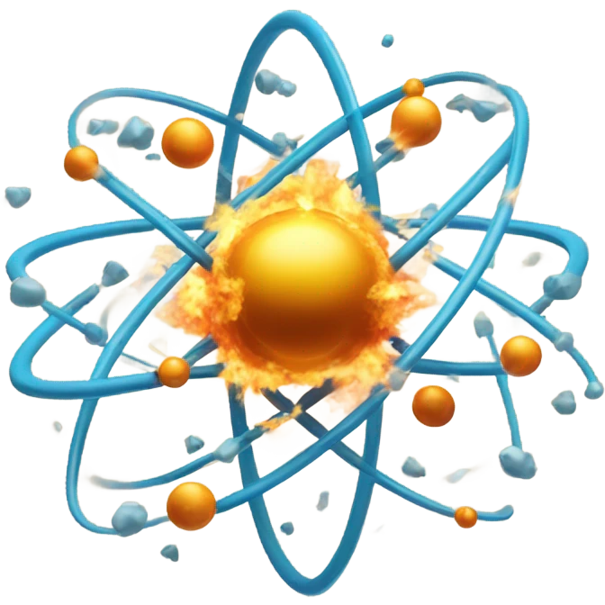 explosion atom in space emoji