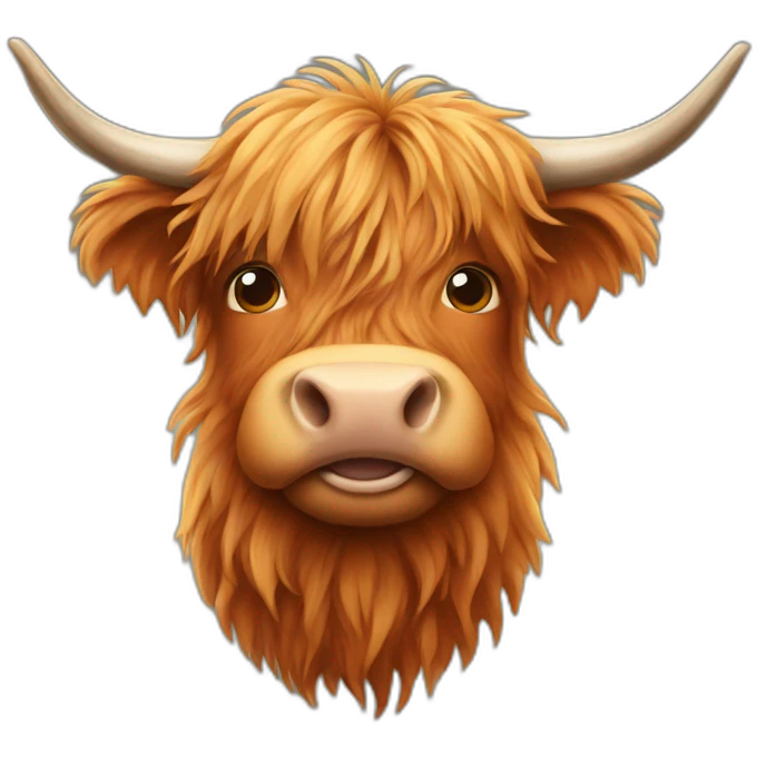 highland cow emoji