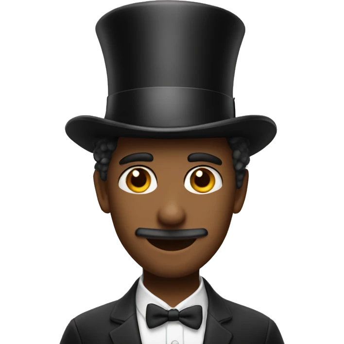 Me wearing a top hat  emoji
