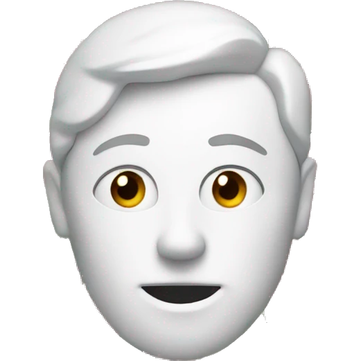 White thinking emoji inside heart and tulips emoji
