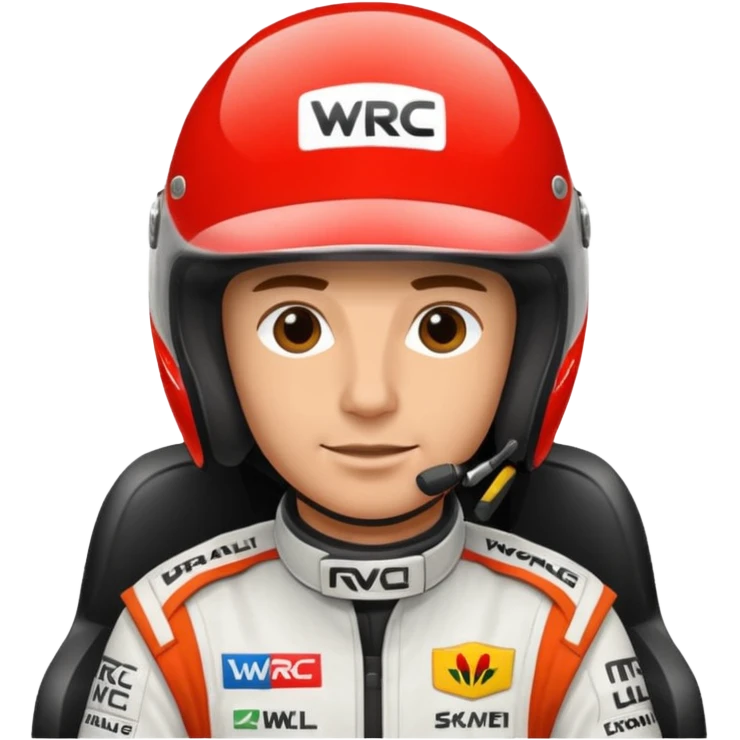 My emoji is a WRC rallye driver emoji