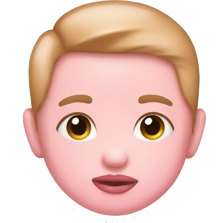 Baby pink kiss mark emoji