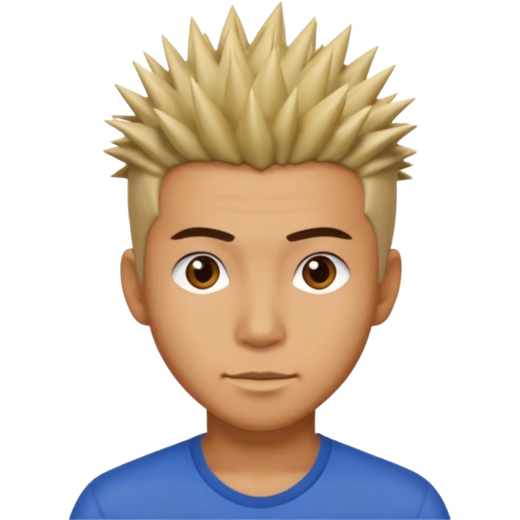 Make it a vietnamese male with spiky hair emoji