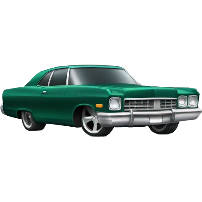dark green lowrider car  emoji