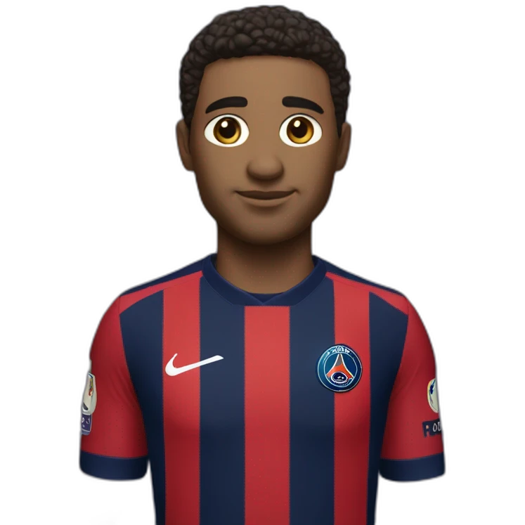 maillot psg de face emoji