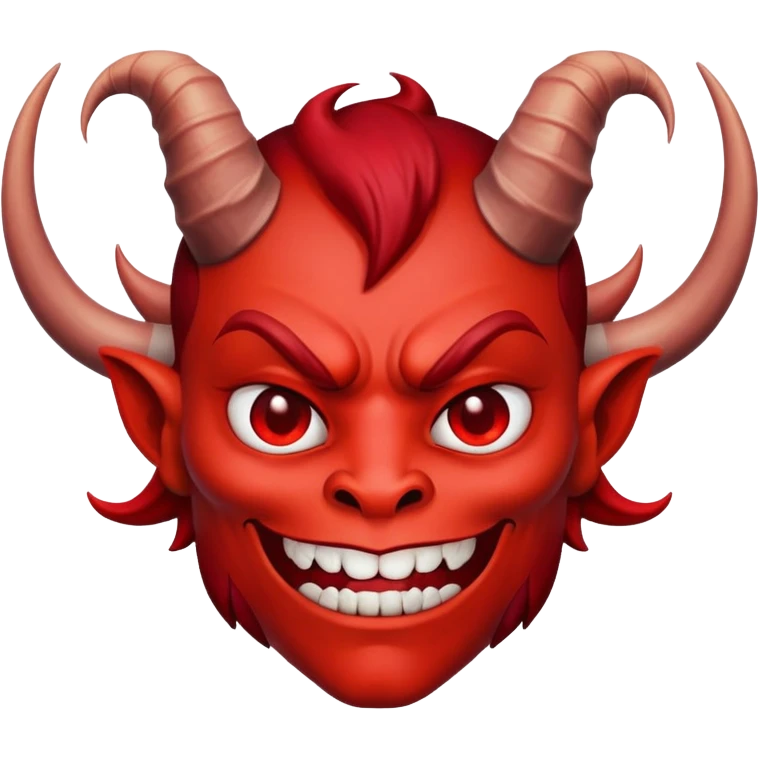 devil character saying thank you emoji