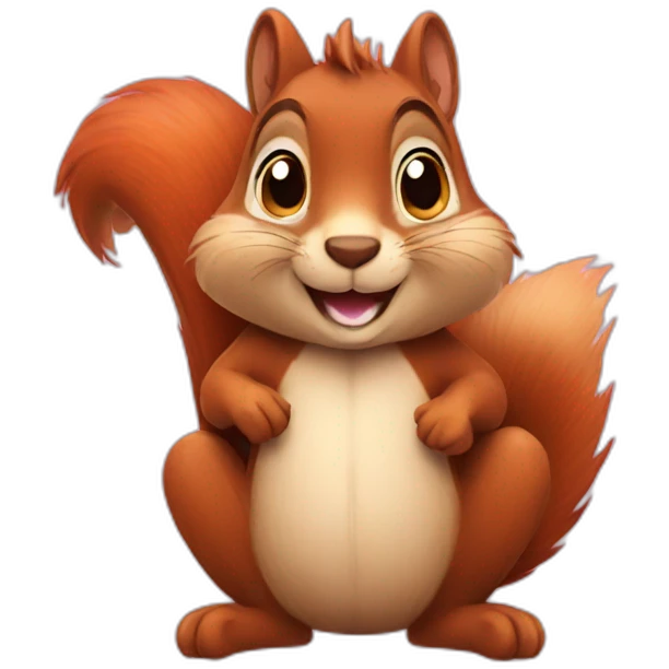 Squirrel love emoji