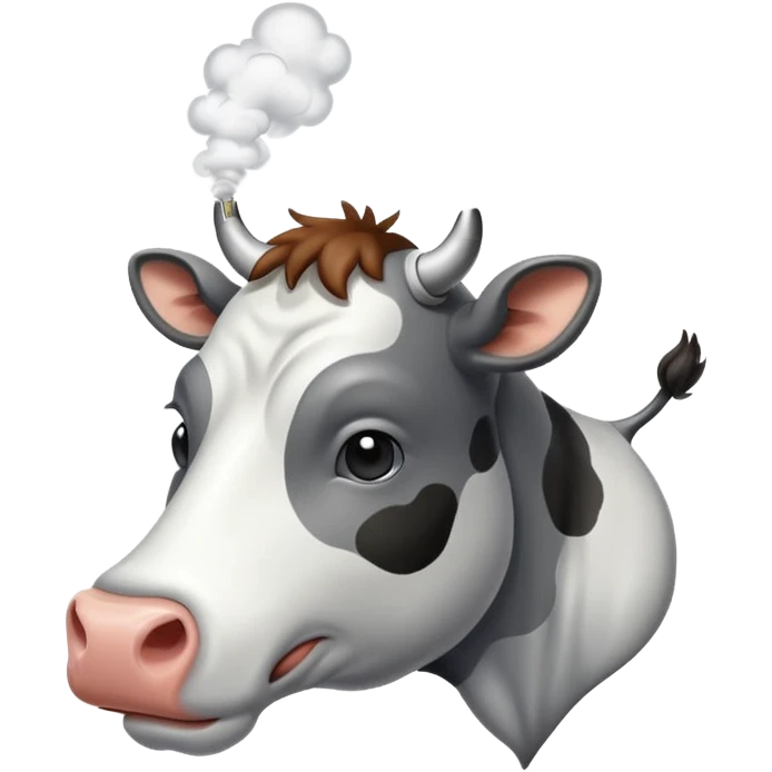 cow smoke weed emoji