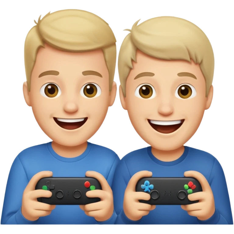 two brothers playings videogames

 emoji