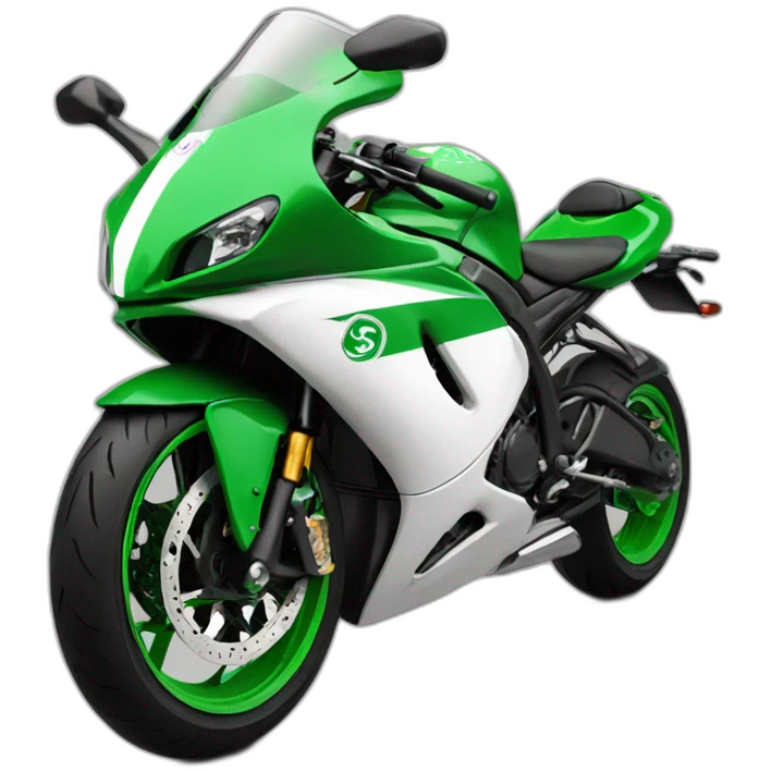 supersport motorcycle pakistan flag colorscheme emoji
